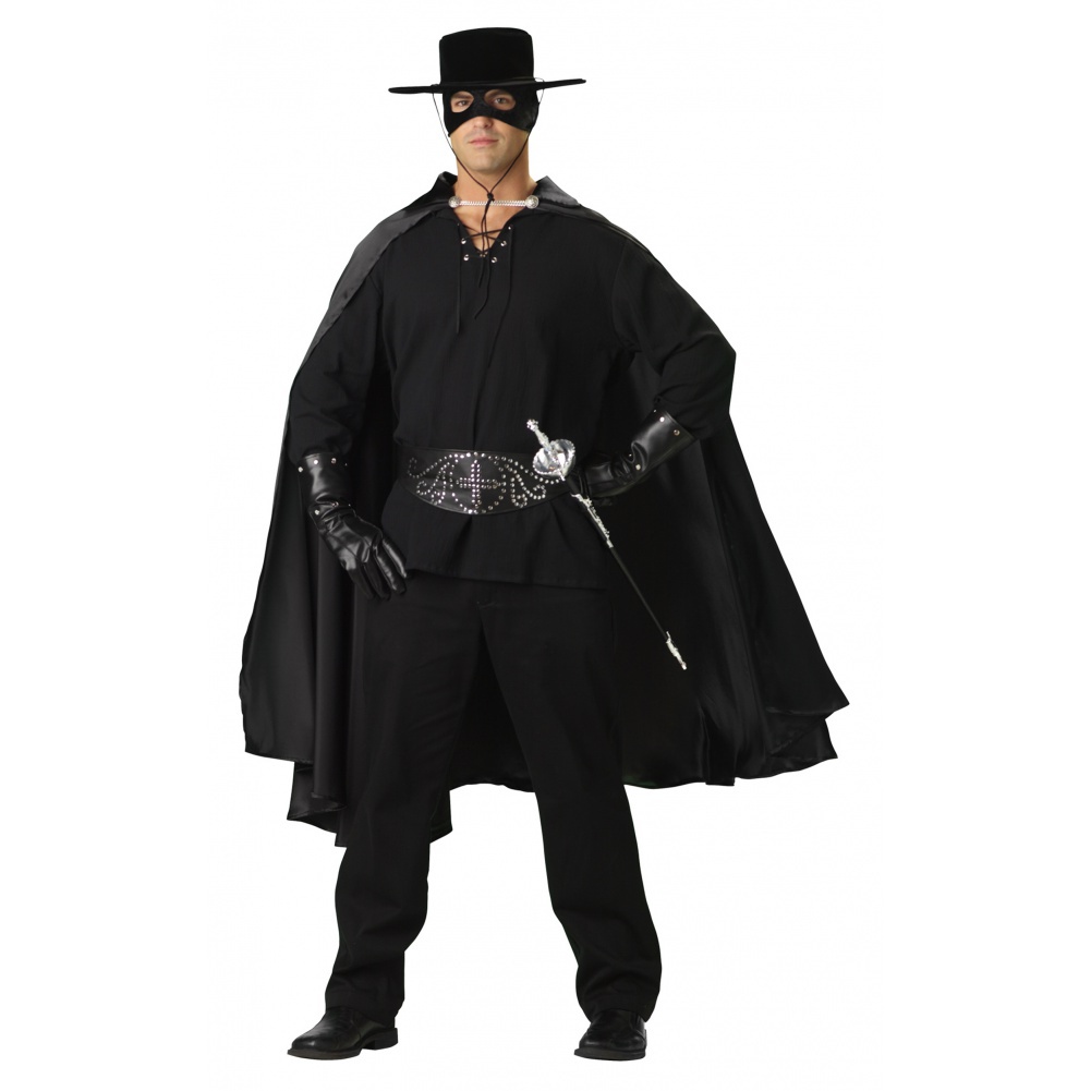 Adult Deluxe Quality Gothic Bandido Zorro Bandit Masked Man Halloween  Costume
