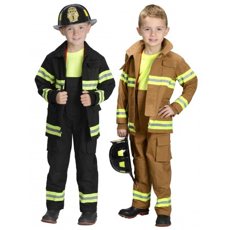 Kids Fireman Costume image