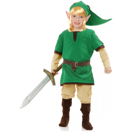 Elf Warrior Costume For Kids image