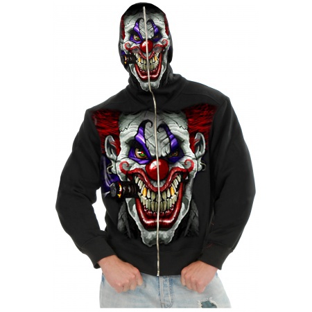 Clown Hoodie With Mask image