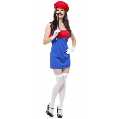 Sexy Girl Mario Costume image
