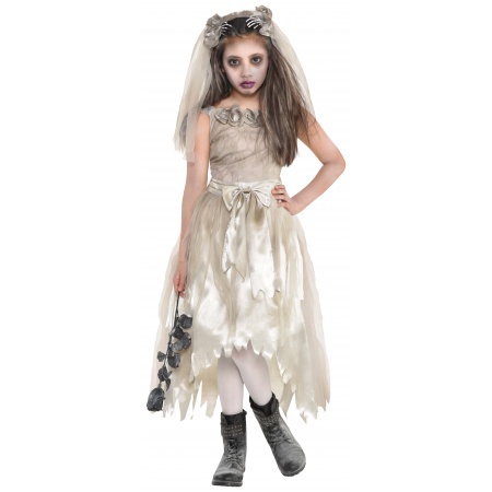 Kids Ghost Bride Costume image
