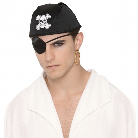 Pirate Eye Patch And Hoop Earring image