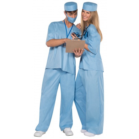 Doctor Scrubs Surgeon Costume image