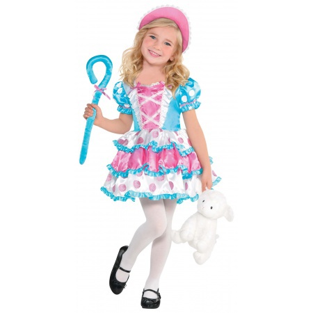 Girls Little Bo Peep Costume image