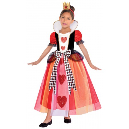Girls Queen Of Hearts Costume image