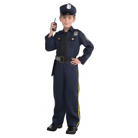 Kids Police Officer Costume image