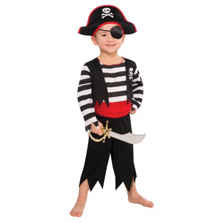 Pirate Costume For Toddler Kids image