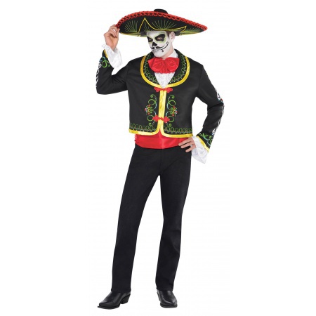 Mens Day Of The Dead Mariachi Costume image