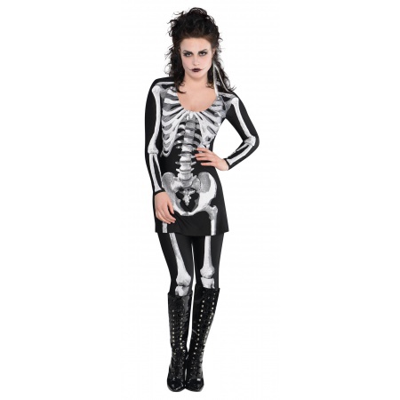 Female Skeleton Costume For Adults image
