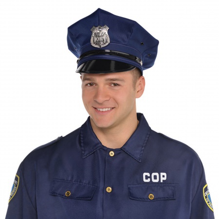 Adult Police Officer Costume Hat image
