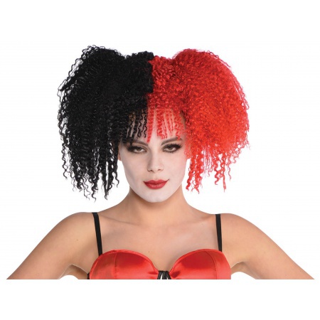 Red And Black Harley Quinn Wig image