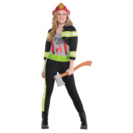Teen Firefighter Costume image