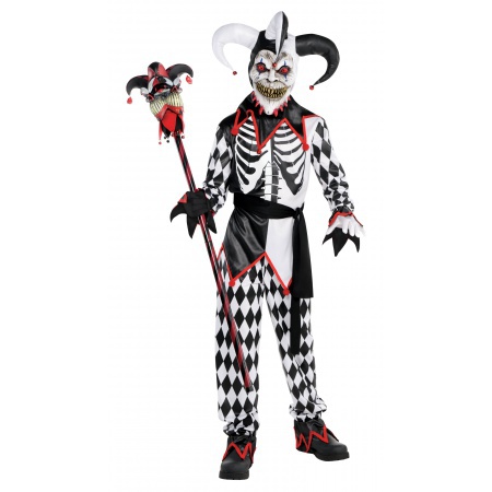 Boys Sinister Jester Costume image