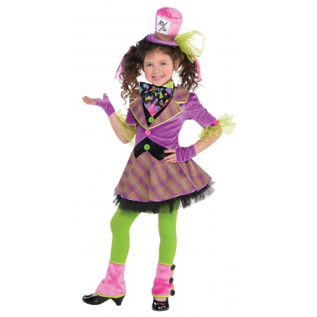 Girls Mad Hatter Costume image