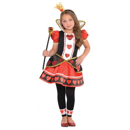 Queen Of Hearts Costume Kids image