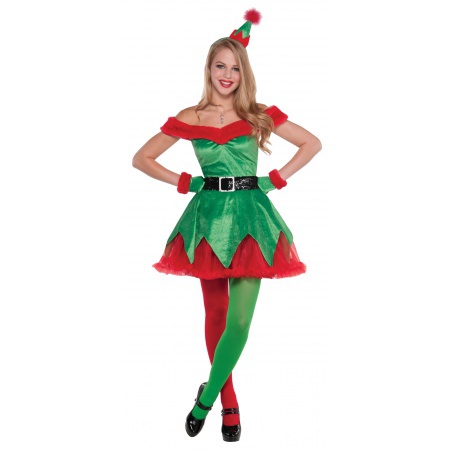 Christmas Elf Costume For Women image