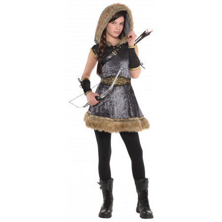Girls Huntress Costume image