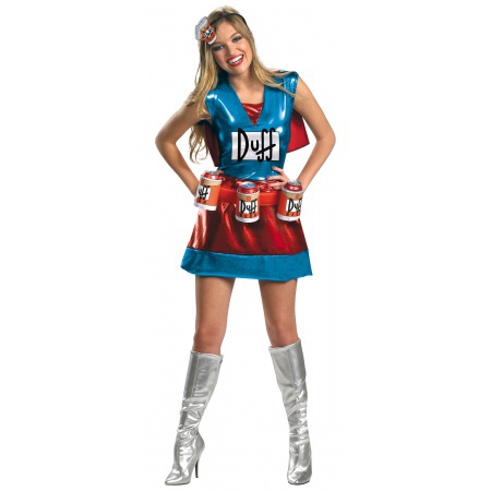 The Simpsons Duff Beer Girl Costume image