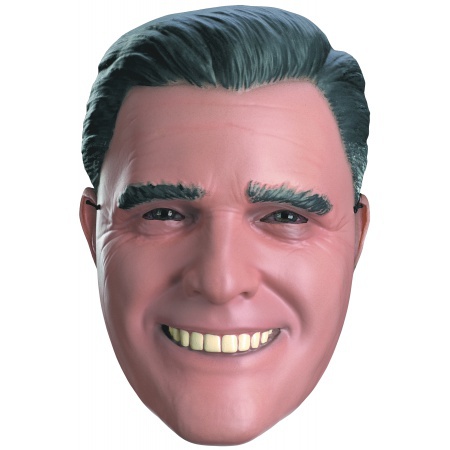 Mitt Romney Vacuform Half Mask Costume Accessory Political Republican image