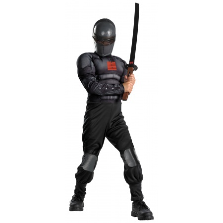 Snake Eyes Light-Up Deluxe Muscle Costume Ninja image