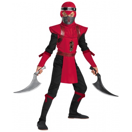 Red Ninja Costume image