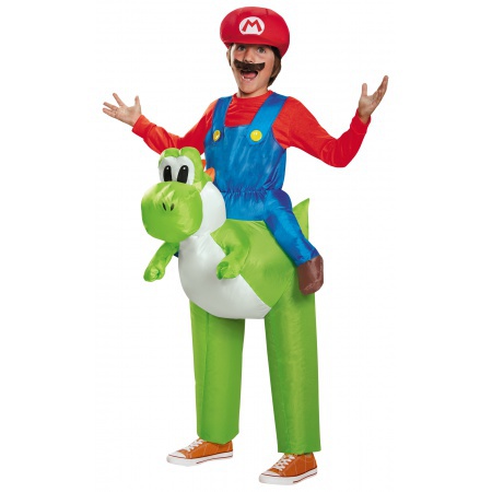 Mario Riding Yoshi Costume image