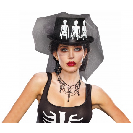 Voodoo Priestess Costume Top Hat image