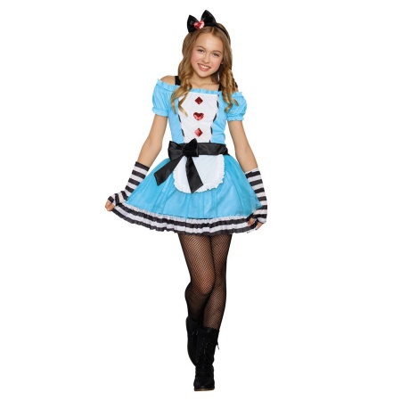 Tween Alice In Wonderland Costume image