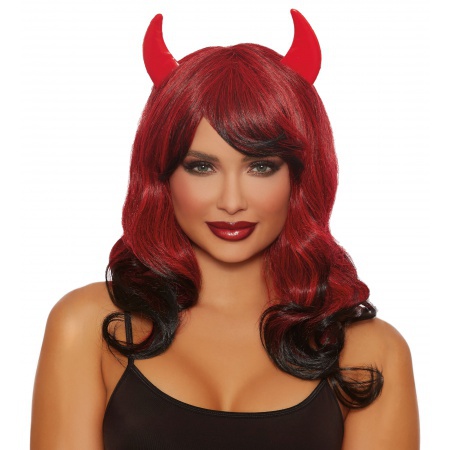 Devil Horns Costume Wig image