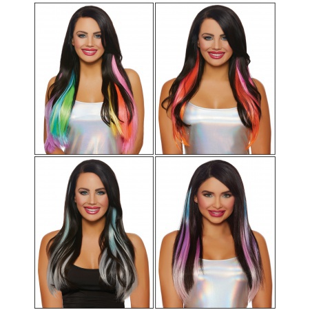 Colored Clip In Hair Extensions image