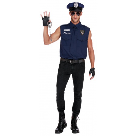 Sexy Male Cop Costume image