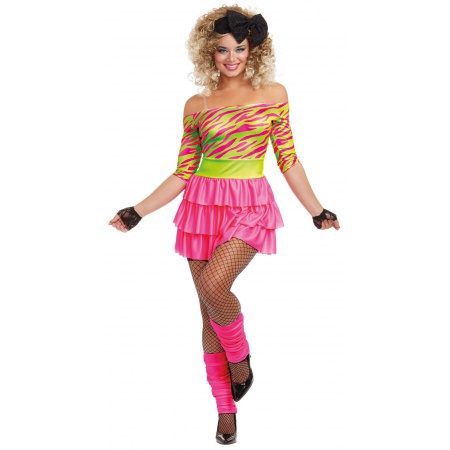 Womens 80s Party Costume  image