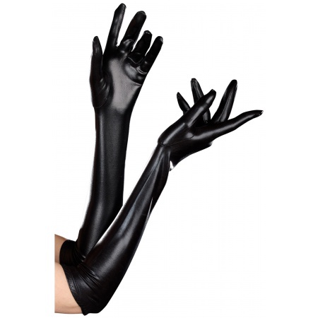 Long Black Gloves For Women image