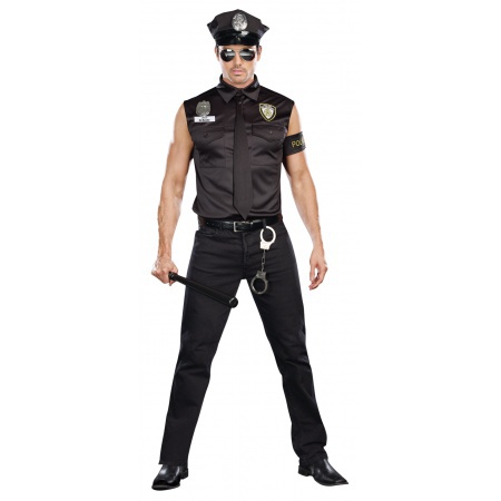 Mens Police Officer Sexy Male Cop Costume image