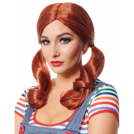 Red Pig Tail Wig image