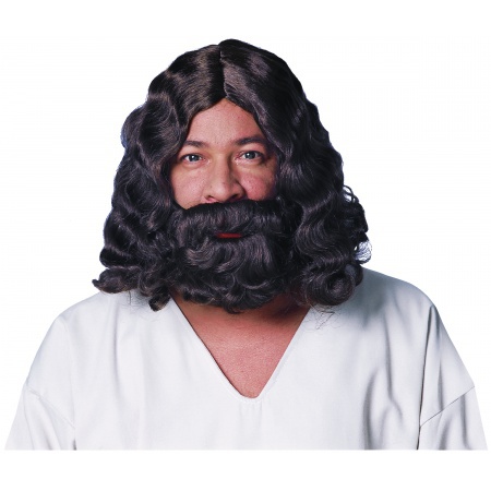 Jesus Wig And Beard Set image
