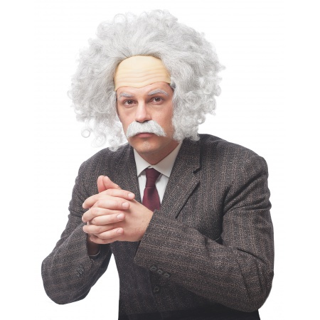 Albert Einstein Wig And Moustache image