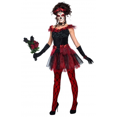 Gothic Day Of The Dead Costume For Women image