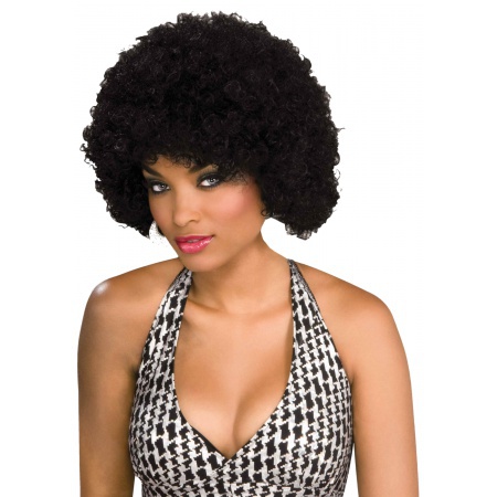 Black Curly Wig image