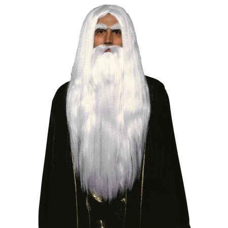 Wizard Wig And Beard Set image