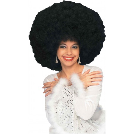 Black Afro Wig image