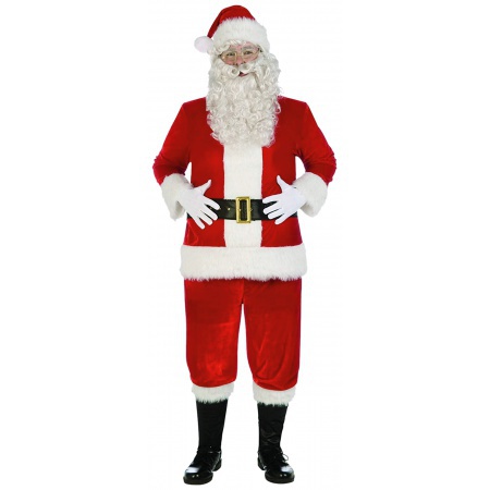 Deluxe Velvet Santa Claus Suit image