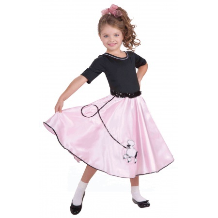 Kids Poodle Skirt Costume image