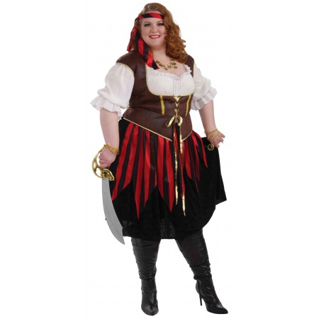 Plus Size Pirate Costume Womens image