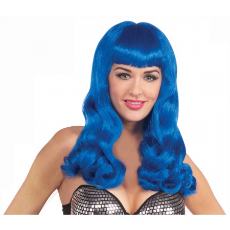 Electric Blue Wig image
