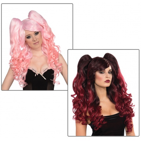 Ponies Set Long Wig Costume Accessory image