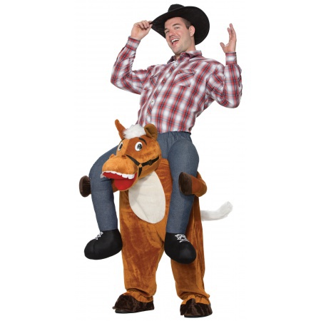 Man Riding A Horse Costume  image