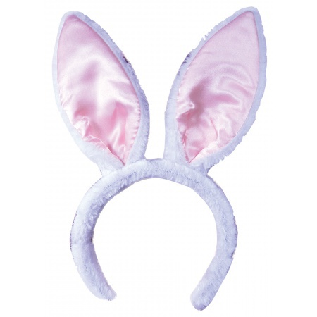 White Bunny Ears Headband image
