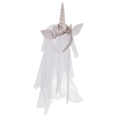 White Unicorn Horn Headband image